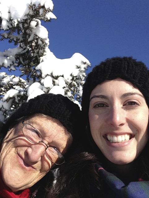 Snow storm with Nana