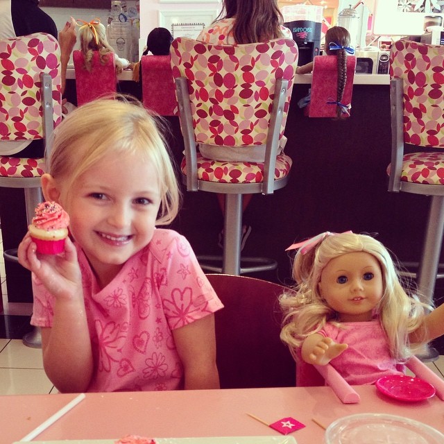 American Girl store date with this cutie to get her very own doll.