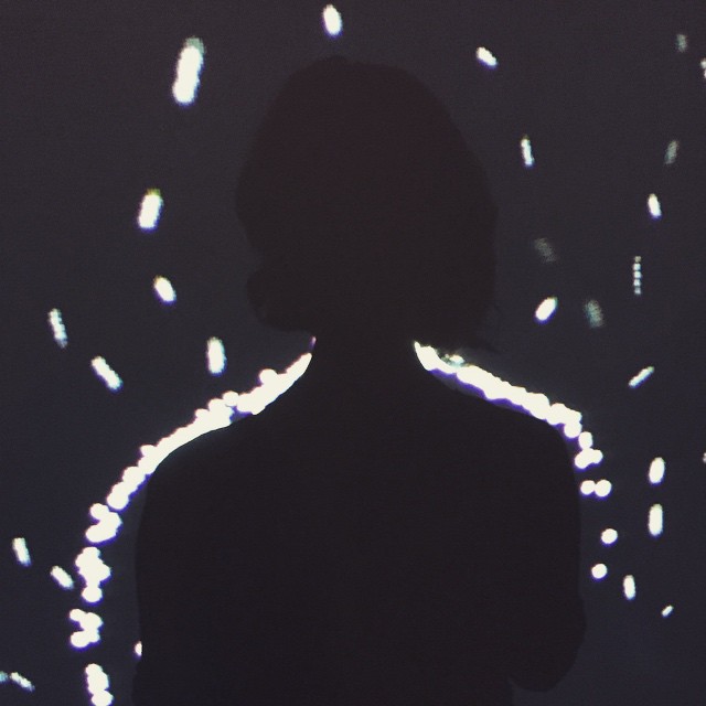 The thing I miss most about working with @nickhardeman is testing out his projects. I played in the digital snow for a long time last night. Well done Nick and Theo! Thanks Design I/O!!