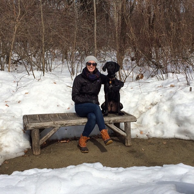 Sunny Fresh Pond adventure with my favorite pup today. #FreshPond #Huckleberry #dogsofinstagram